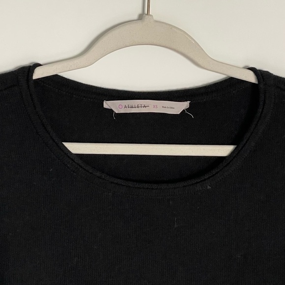 New! Athleta Black Merino NOPA Scoop Neck Sweater NWT - 35564 - Picture 4 of 16
